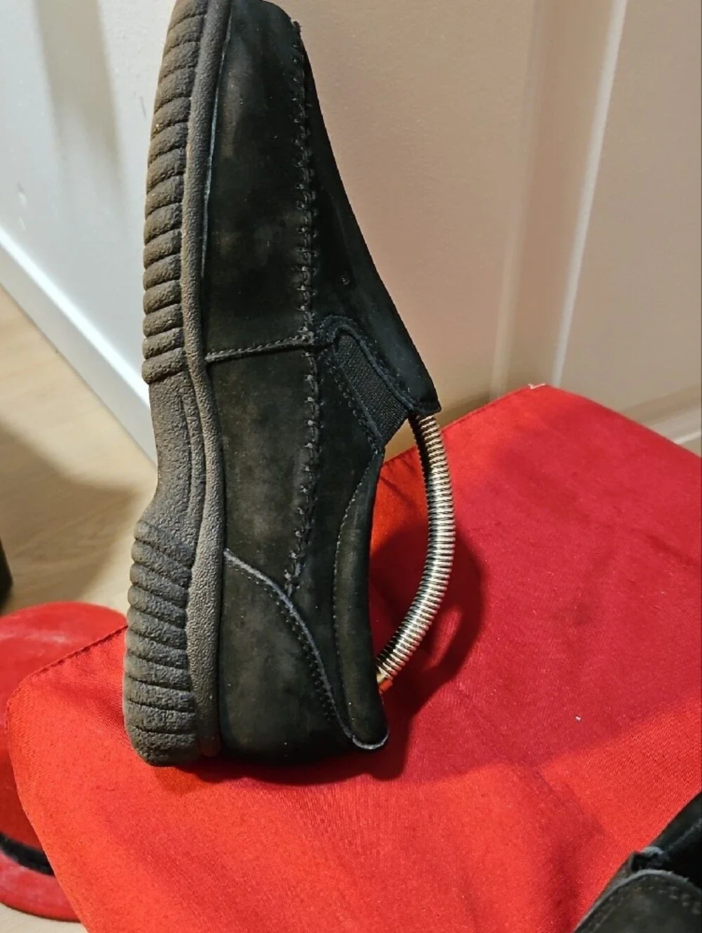 Dr. Scholl's Black Suede Slip-On Comfort Loafers